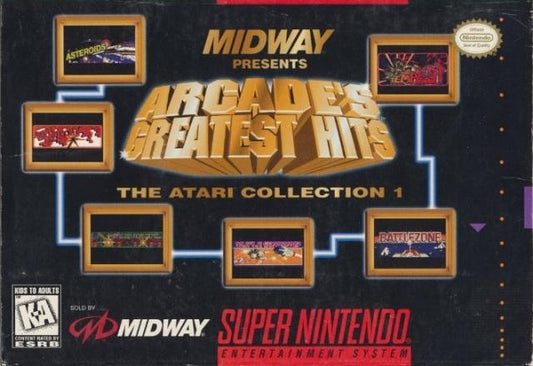 Arcade's Greatest Hits Atari Collection 1 (Super Nintendo)