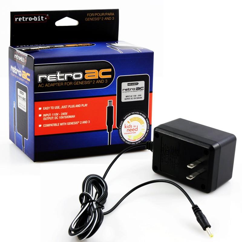 Genesis 2 & 3 AC Adapter (Retro-Bit)